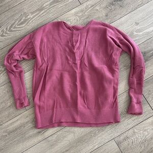 Women's Pink Lululemon Open Back Sweater
